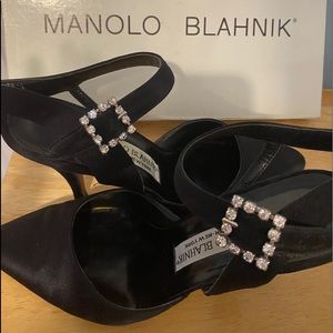 Manolo Blahnik sling back shoes, size 38 1/2